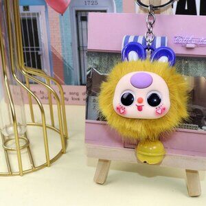 Plush doll three-year-old keychain car bag charm bag charm